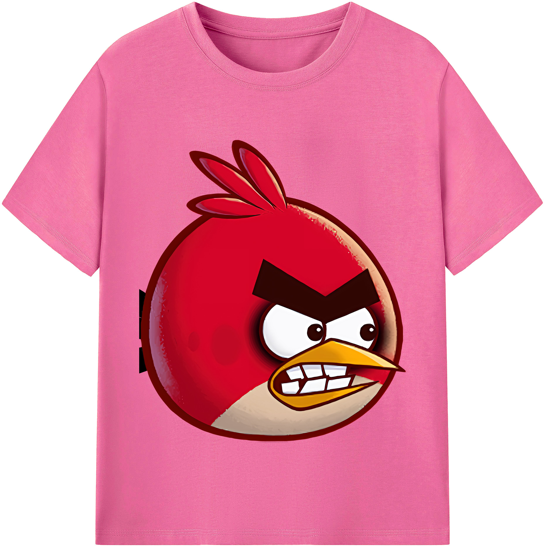 （画像用） Angry Birds アングリーバード レディースカジュアルプリントTシャツ（綿100％）